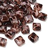 Opaque Acrylic Imitation Leopard Print Beads OACR-B052-03-1
