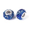 Opaque Resin European Beads RESI-T057-29C-2