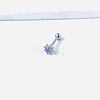 Sun 316L Surgical Stainless Steel with Synthetic Opal Tongue Rings FS-WGFD6E3-10-1