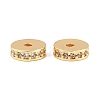 Brass Micro Pave Clear Cubic Zirconia Beads KK-H292-40G-1