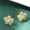 Brass Earring Studs X-KK-S348-421-3
