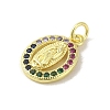 Brass Micro Pave Cubic Zirconia Pendants KK-M283-21A-02-2