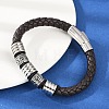 Braided Microfiber Leather Cord Bracelets BJEW-D304-16P-03-1