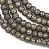 Natural Gold Pyrite/Golden Pyrite Beads Strands G-L647-D07-4x6mm-01-4