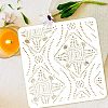 PET Hollow Out Drawing Painting Stencils DIY-WH0383-0061-3