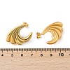 304 Stainless Steel Sea Wave Stud Earrings EJEW-M073-07G-02-5