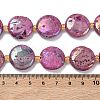 Electroplated Natural Druzy Geode Crystal Beads Strands G-G459-04I-4