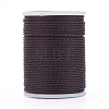 Round Waxed Polyester Cord YC-G006-01-1.0mm-22-1