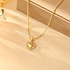 Brass Micro Pave Clear Cubic Zirconia Pendant Necklaces WG1A7A7-02-1