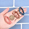 10Pcs 10 Colors Druzy Geode Resin Big Pendants RESI-SZ0001-30-5