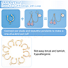 Unicraftale 10 Pairs Brass Ear Cuff Findings KK-UN0001-18-4