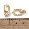 Brass Fold Over Clasps KK-G497-29G-3