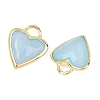 Natural White Jade Faceted Pendants G-Z154-01G-08-2