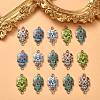 25Pcs 5 Styles Cinco de Mayo Sugar Skull Alloy Enamel Connector Charms ENAM-CJ0003-53-5