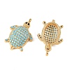 SHEGRACE Brass Synthetic Turquoise Pendants XGRQ5K843-840G-2
