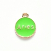 Alloy Enamel Pendants X-ENAM-S124-01B-06A-3