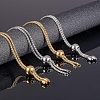 Unicraftale 304 Stainless Steel Slider Bracelet/Bolo Bracelets Making MAK-UN0001-02-2