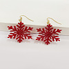 Snowflake Acrylic Glitter Powder Dangle Earrings FS-WGC8E2D-01-1