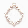 Rack Plating Alloy Open Back Bezel Pendants LS-X-PALLOY-Q351-06RG-FF-3