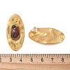 Oval Stainless Steel Stud Earrings EJEW-D303-01G-02-3