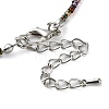 Glass Beaded Necklace NJEW-Z029-05L-3