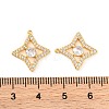 Brass Micro Pave Clear Cubic Zirconia Pendants KK-U017-10H-G-3