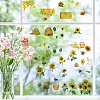 8 Sheets 8 Styles Bees Theme PVC Waterproof Wall Stickers DIY-WH0345-094-5