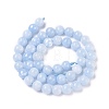Natural White Jade Beads Strands X-G-I222-8mm-02-2