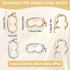 6Pcs 2 Colors Brass Twister Clasps FIND-SC0003-98-2