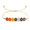 Bohemian Hexagon Eye Braided Bracelets HM9703-1