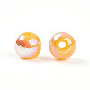 Electroplate Pearlized Glass Pearl Beads EGLA-T021-14A-09-2