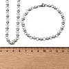 304 Stainless Steel Link Chain Bracelet & Necklace Jewelry Sets SJEW-L199-12P-5