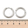 Tarnish Resistant 304 Stainless Steel Huggie Hoop Earring Findings STAS-I097-051B-4