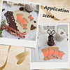 80Pcs 2 Styles Bone Shape Paper Thread Winding Boards SENE-SC0001-05-5