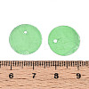Spray Painted Natural Capiz Shell Disc Charms BSHE-T014-02E-3
