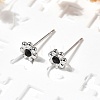 304 Stainless Steel Stud Earrings EJEW-F361-20P-4