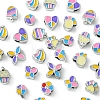 33Pcs 11 Styles CCB Plastic Large Hole Beads CCB-FS0001-12-3