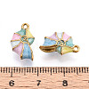 Ion Plating(IP) 304 Stainless Steel Enamel Pendants STAS-N114-11G-3