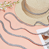 Braided Polyester Lace Ribbons SRIB-DR0001-03B-4