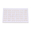 Brass & Natural Pearl Stud Earrings PEAR-N020-WX09-4