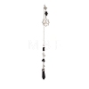 Natural Mixed Gemstone Pointed Dowsing Pendulums PALLOY-JF02009-2