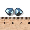 Electroplate Glass Bead EGLA-H102-08W-3
