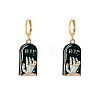 Halloween Alloy Enamel Hoop Earrings FS-WG6BEC1-04-1