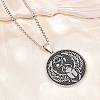 Religion 201 Stainless Steel Eye of Horus Egyptian Scarab Pendant Egyptian Scarab Box Chain Necklaces SA-H003-02P-2