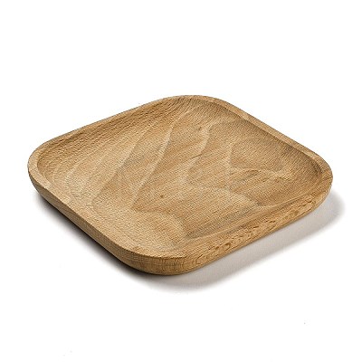 Wood Jewelry Plate Storage Tray WOOD-K010-01-1