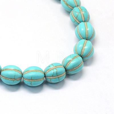 Synthetic Turquoise Gemstone Bead Strands TURQ-S282-20-1