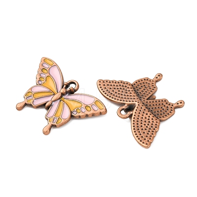 Alloy Enamel Pendants PALLOY-F319-02A-R-1