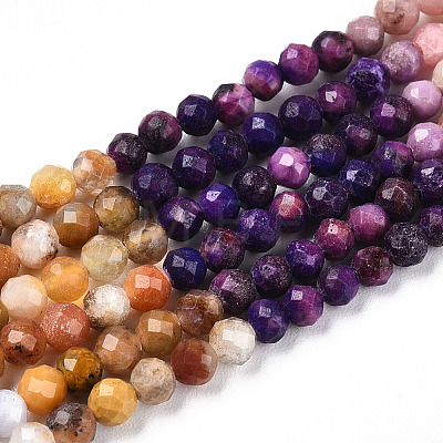 Natural & Synthetic Mixed Gemstone Beads Strands G-D080-A01-02-05-1
