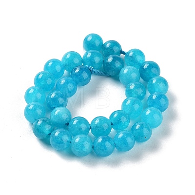 Dyed Natural Malaysia Jade Beads Strands G-G021-02A-02-1