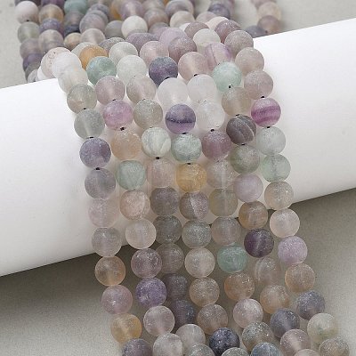 Natural Fluorite Beads Strands G-K292-01-1